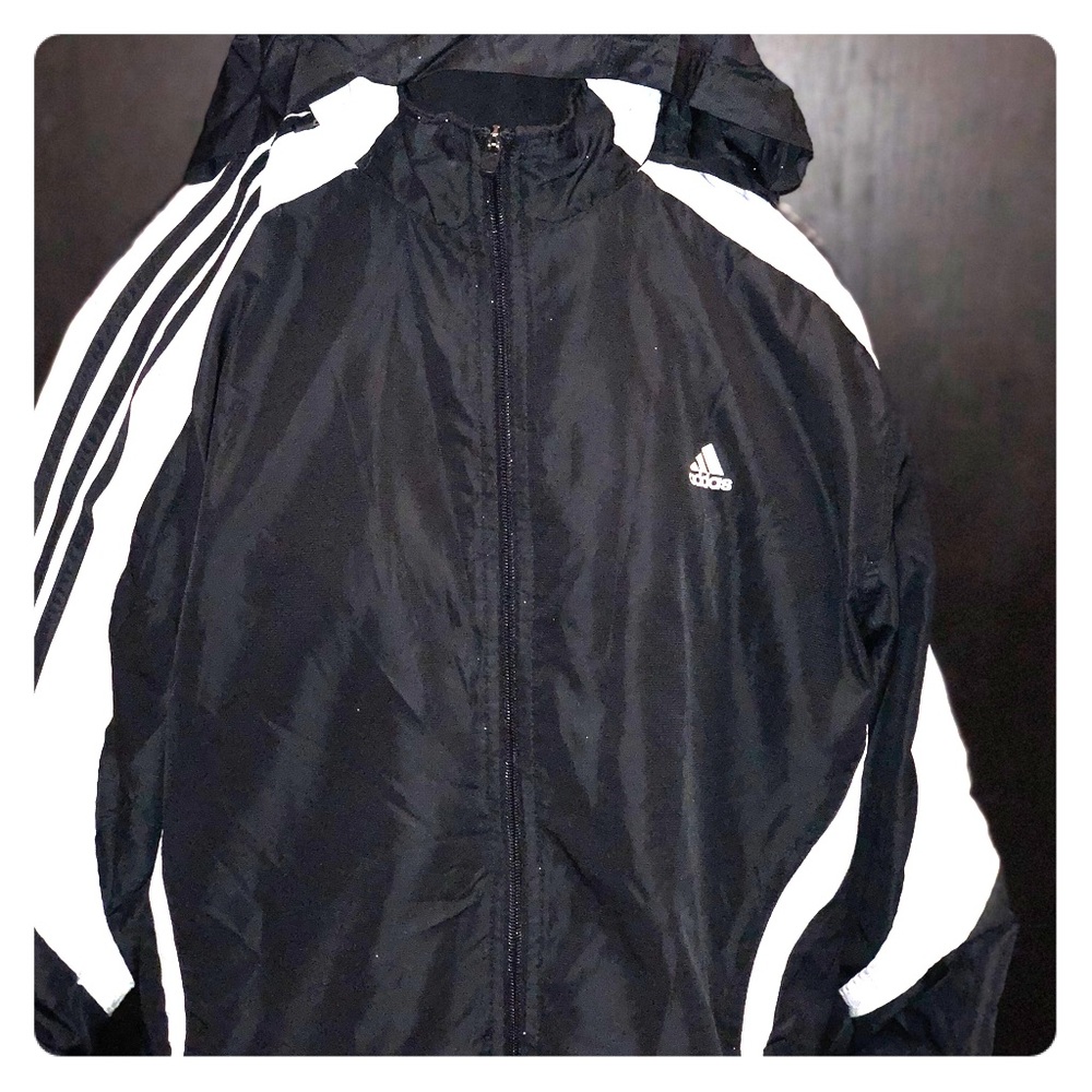 Men’s Adidas windbreaker with hidden hood